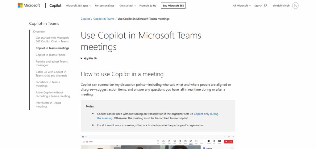 Microsoft Teams + Copilot