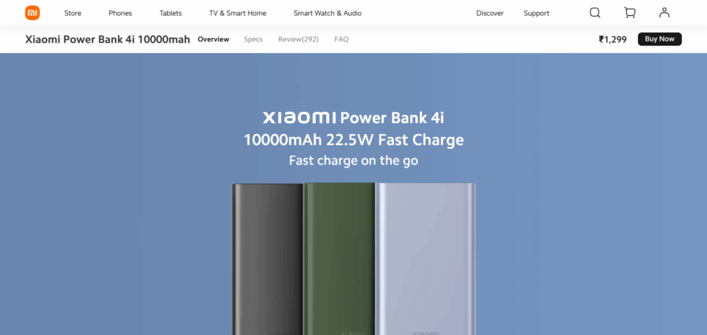Xiaomi Power Bank 4i