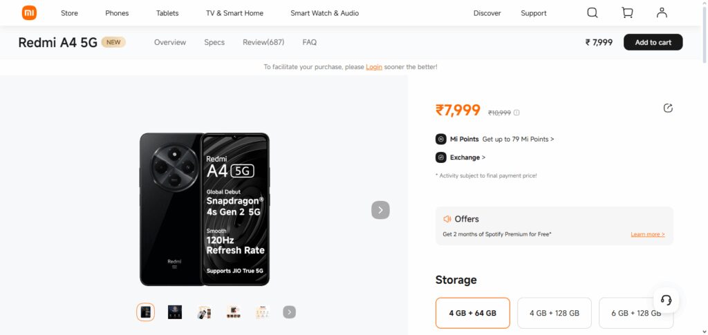 Redmi A4 5G