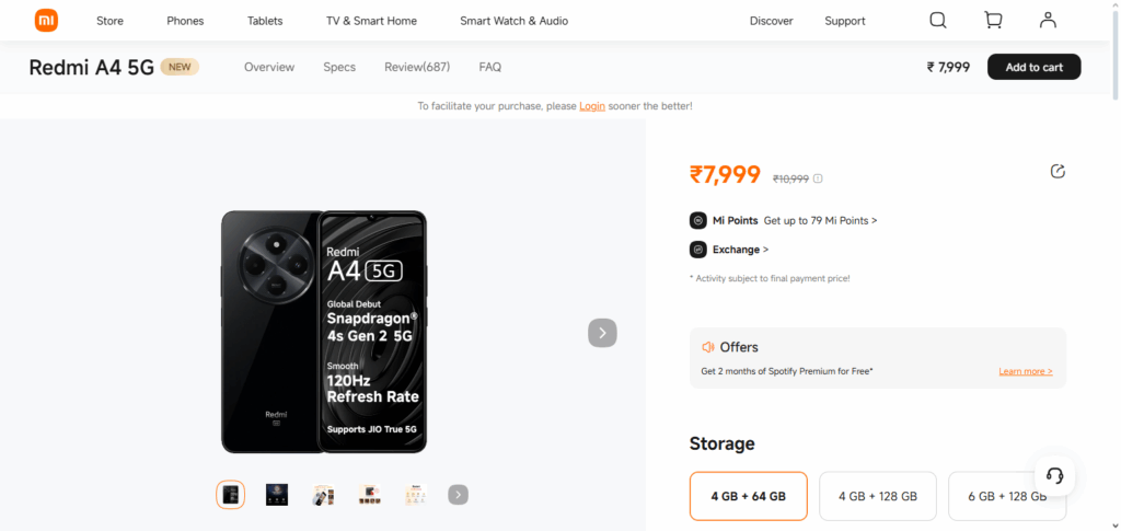 Redmi A4 5G