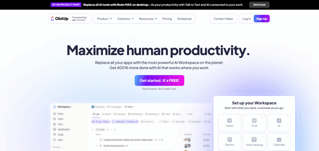 10 Best in Technology for Small Businesses: Automation Tools That Work 10 ClickUp
