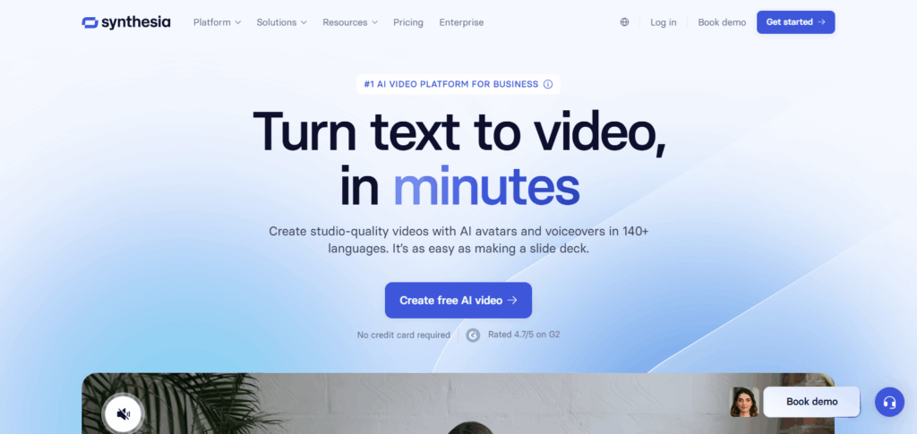 10 Best in Technology for AI Creators: Top AI Tools for Content, Video & Design 5 Synthesia