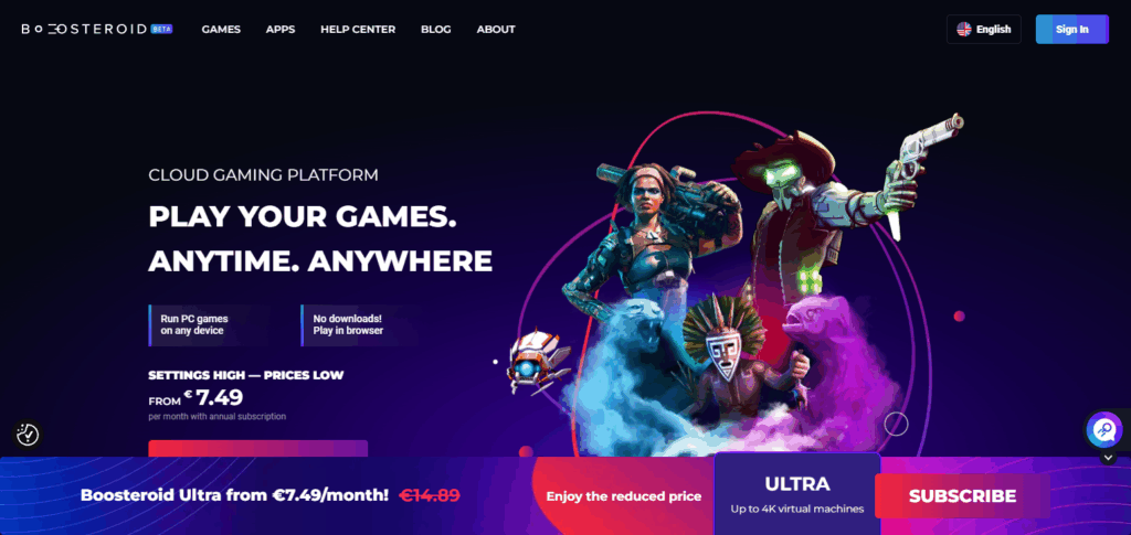 9 Best Cloud Gaming Services for Low-End PCs 7 Boosteroid