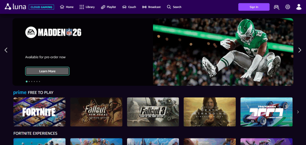 9 Best Cloud Gaming Services for Low-End PCs 4 Amazon Luna