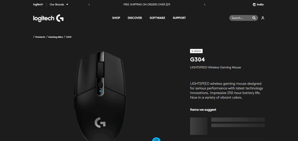 Logitech G305 Lightspeed Mouse