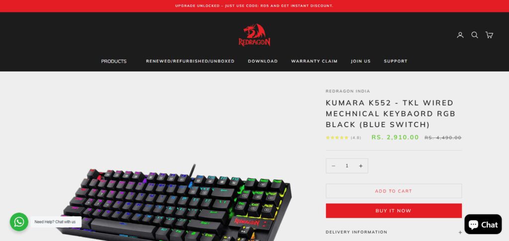 Redragon K552-RGB Keyboard