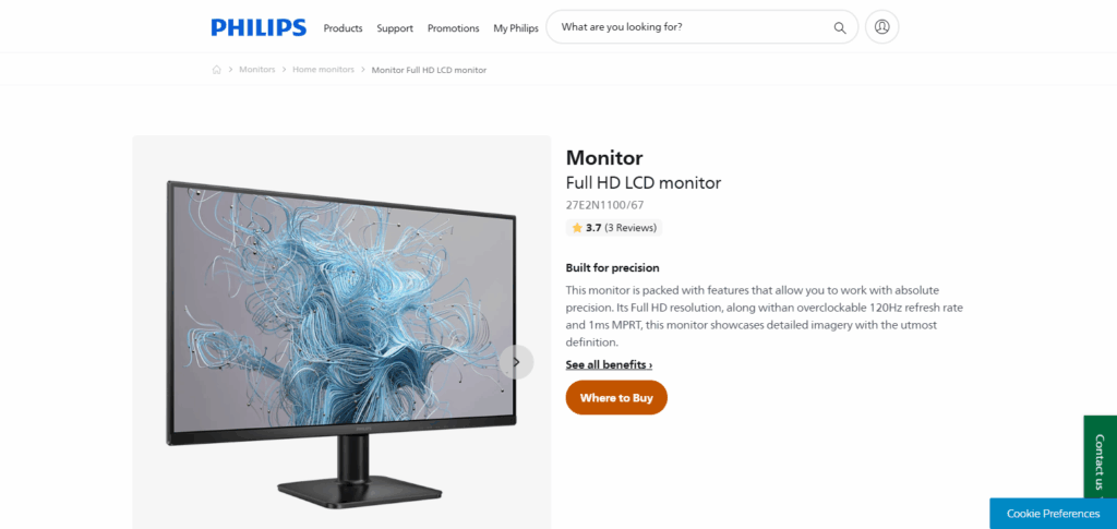 10 Best Gaming Monitors with Eye Comfort Mode 8 Philips 27E2N1100