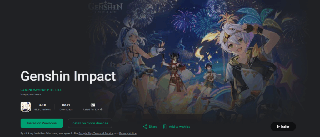 10 Best Mobile Games with Controller Support 5 Genshin Impact (iOS Only)