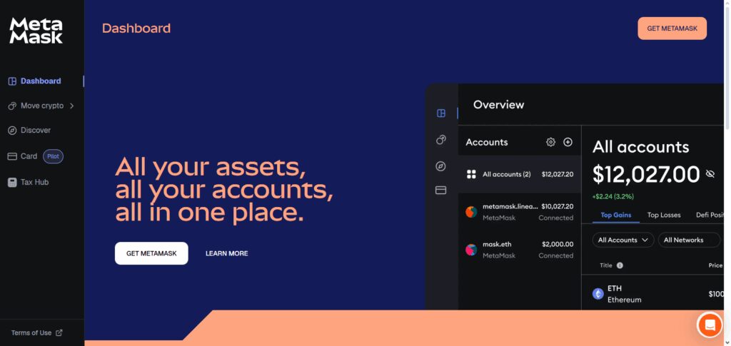 Access MetaMask Portfolio