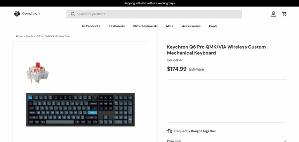 10 Best Gaming Keyboards with Silent Keys 8 Keychron Q6/Q1 Pro