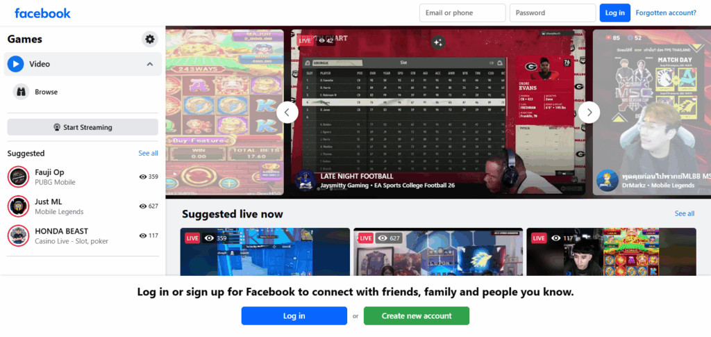 Facebook Gaming