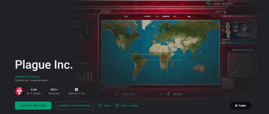 10 Best Offline Games to Play on a Plane 4 Plague Inc.