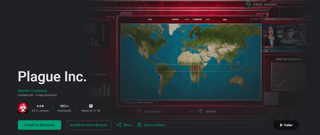 10 Best Offline Games to Play on a Plane 4 Plague Inc.