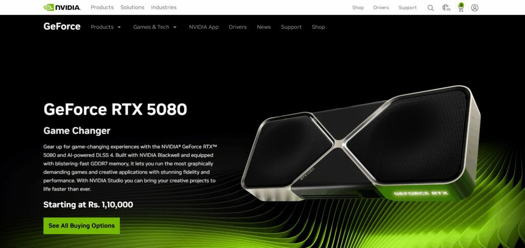 NVIDIA GeForce RTX 5080