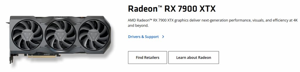 AMD Radeon RX 7900 XTX