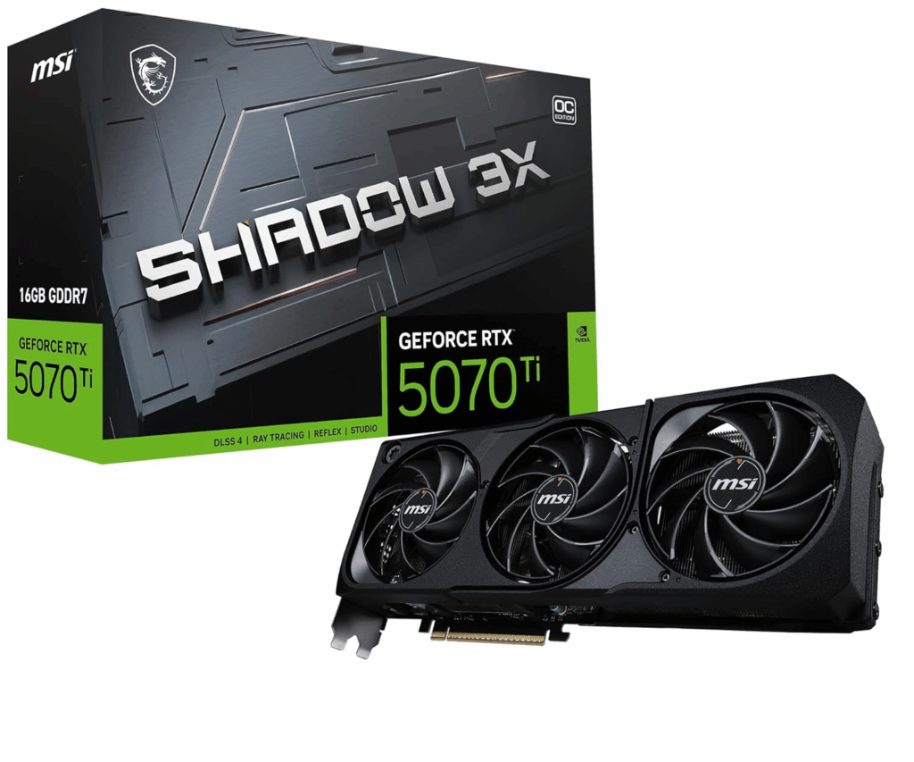 10 Best Gpu For Crypto Mining in 2025 11 MSI RTX 5070 Ti Shadow 3X OC