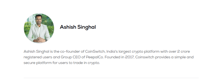 10 Best Crypto Gurus in India to Follow in 2025 6 Ashish Singhal – Founder of CoinSwitch Kuber