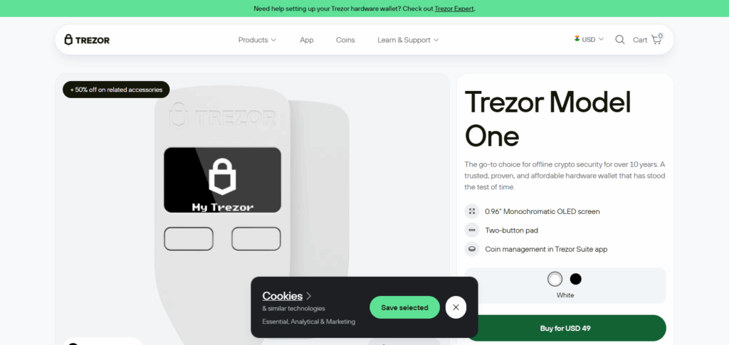9 Best Crypto Hardware Wallet Uk 5 Trezor Model One – Best Crypto Hardware Wallet UK