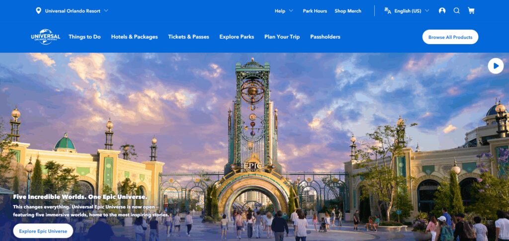 Go to Universal Orlando Website