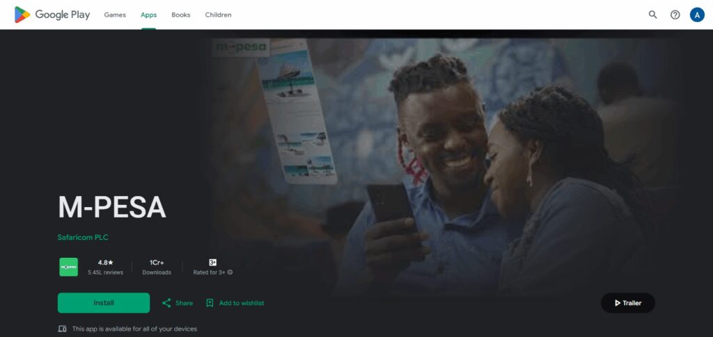Go to M-Pesa Menu