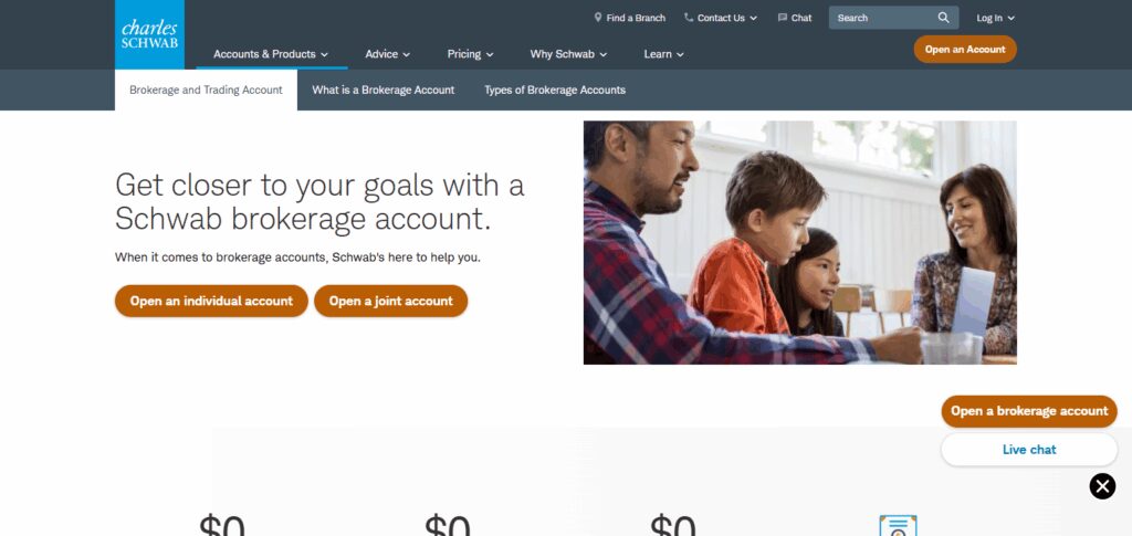 Open a Schwab Brokerage Account