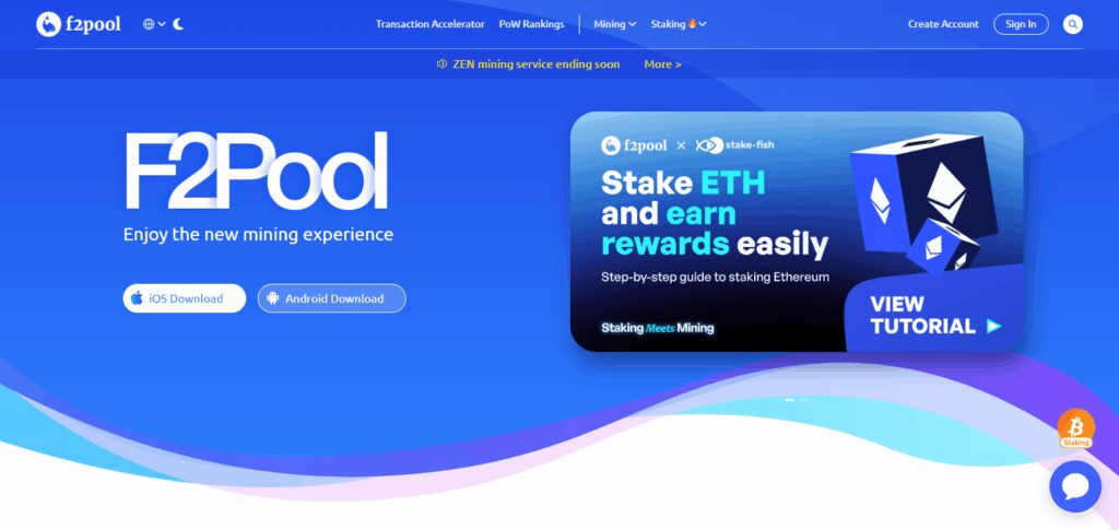 Choose a mining pool