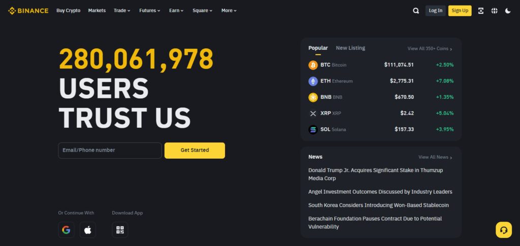 About Binance