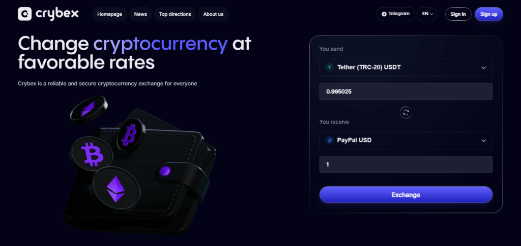 7 Best Exchanges For Bitcoin (BTC) To PayPal USD – Top Platforms Reviewed 6 Crybex