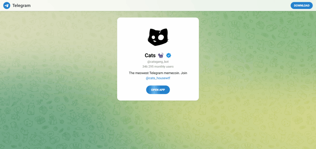 How to Make 10x Returns with Crypto Cats Code 4 Join The Cats Telegram Bot