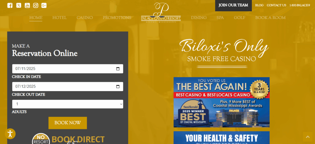 10 Best Casino In Biloxi – Top Resorts for Gaming & Entertainment 5 Palace Casino Resort