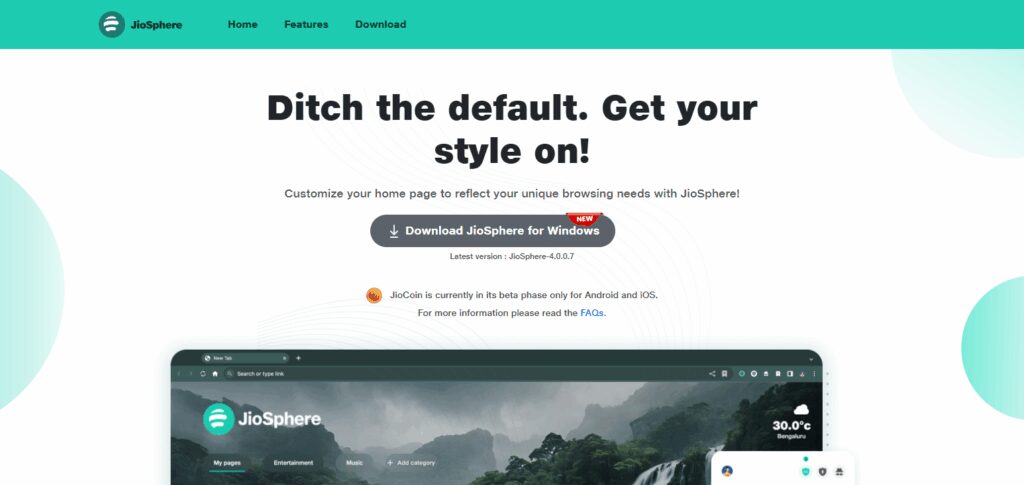 Download JioSphere Browser