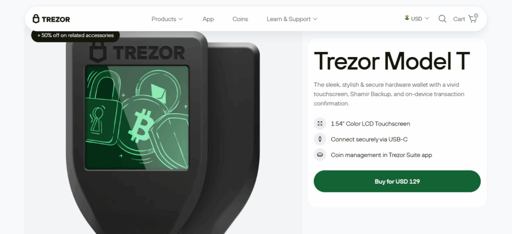 10 Australia Best Crypto Wallet – Top 10 Secure & Trusted Options 7 Trezor Model T