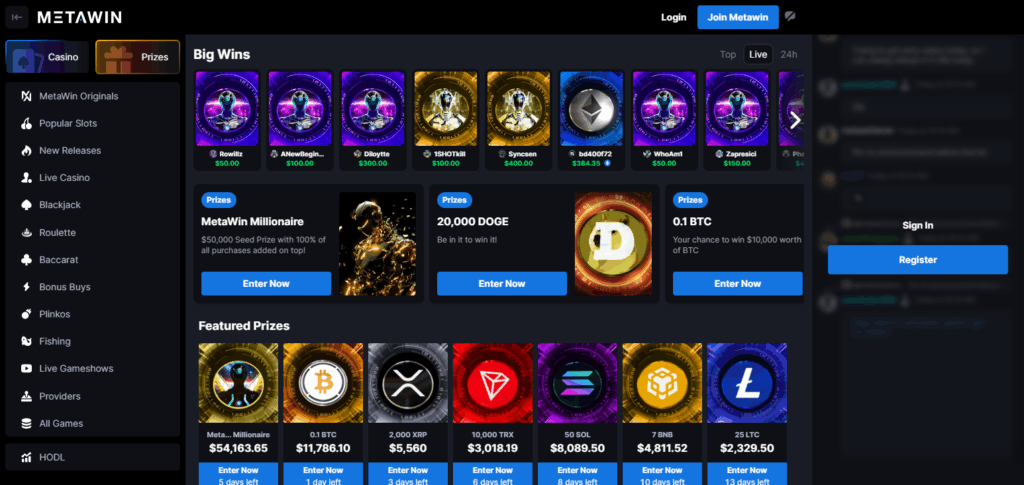 10 Best No Account Crypto Casinos & Gambling Sites 5 MetaWin