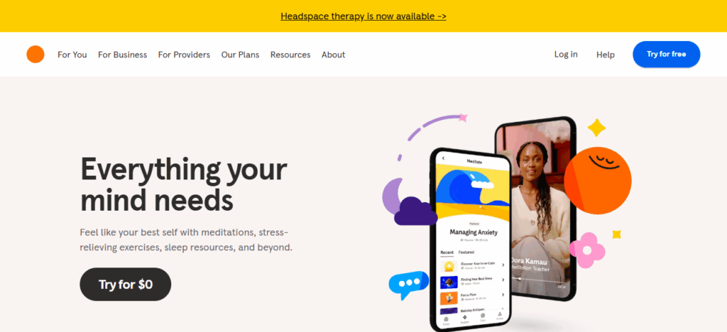 9 Best Apps To Start Mindfulness Therapy 2 Headspace