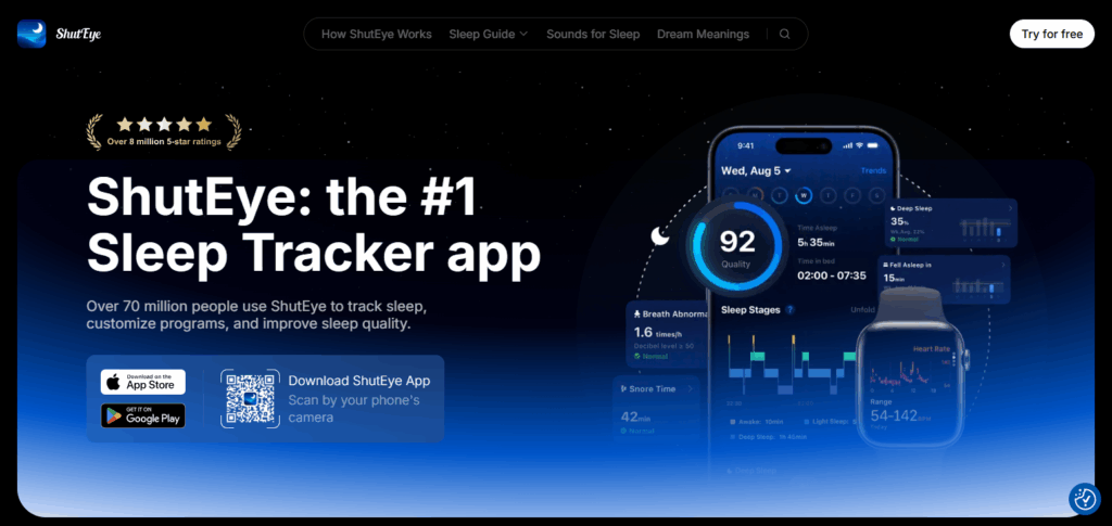 10 Best Apps for Apple Watch Sleep Tracking 9 ShutEye