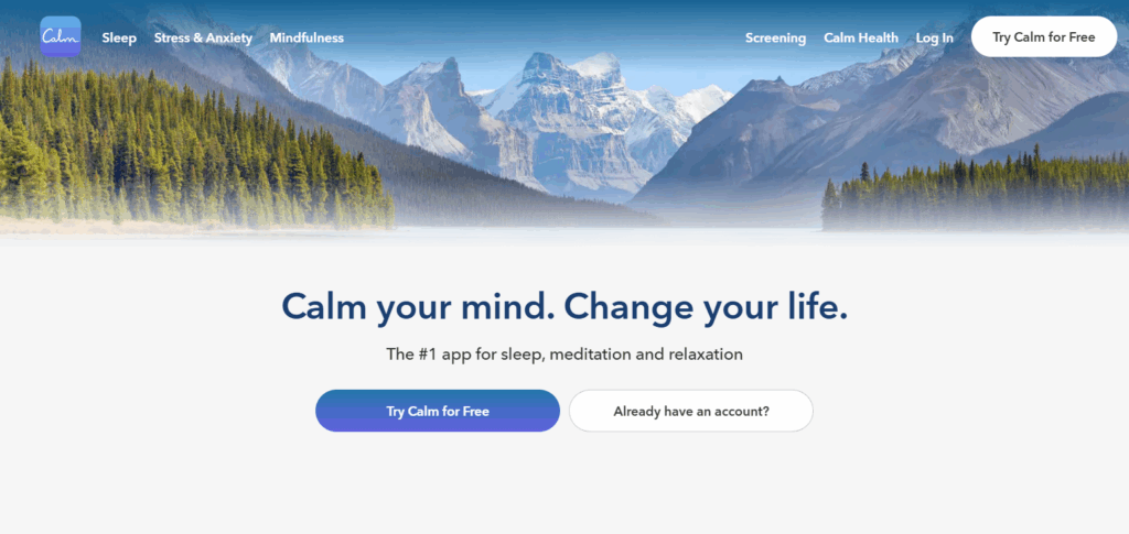 8 Best Apps to Start Mindfulness Worksheets 3 Calm