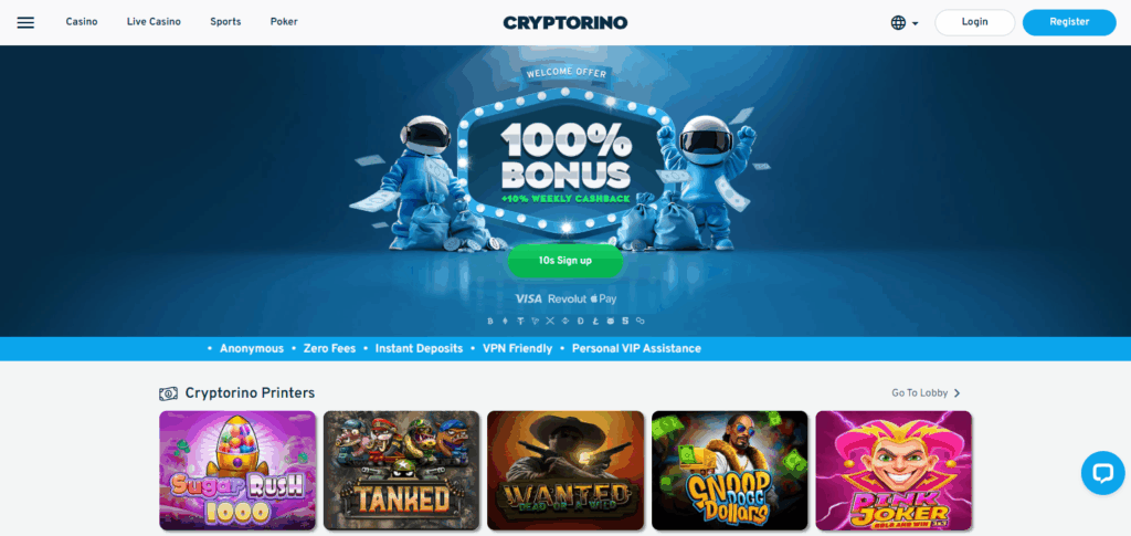 10 Best Crypto & Bitcoin Casinos in the UK (2025) 7 Cryptorino