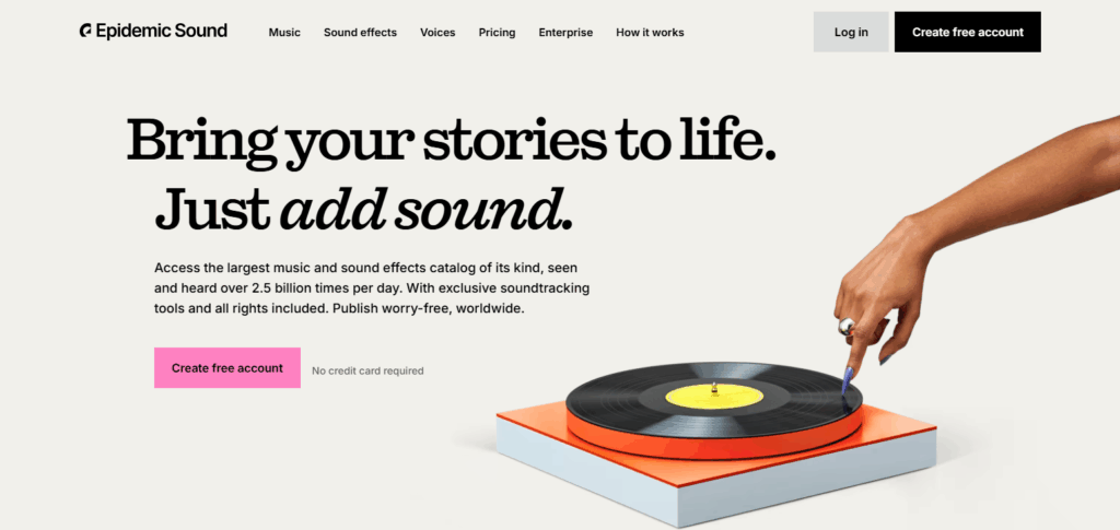 9 Best Royalty-Free Music Sites for Social Media in 2025 3 Epidemic Sound