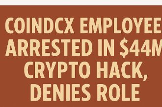 CoinDCX Employee Arrested in $44M Crypto Hack, Denies Role