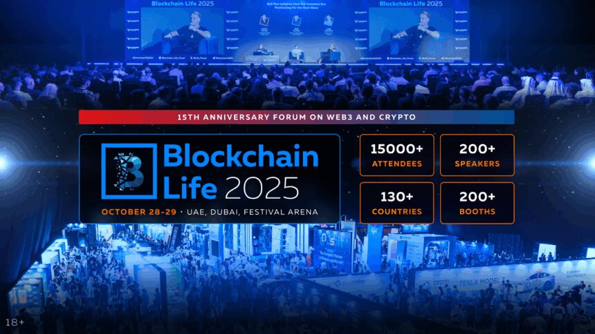The 15th Anniversary Blockchain Life Forum gathers global crypto leaders in Dubai on October 28–29! 