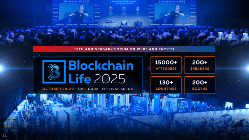 The 15th Anniversary Blockchain Life Forum gathers global crypto leaders in Dubai on October 28–29! 