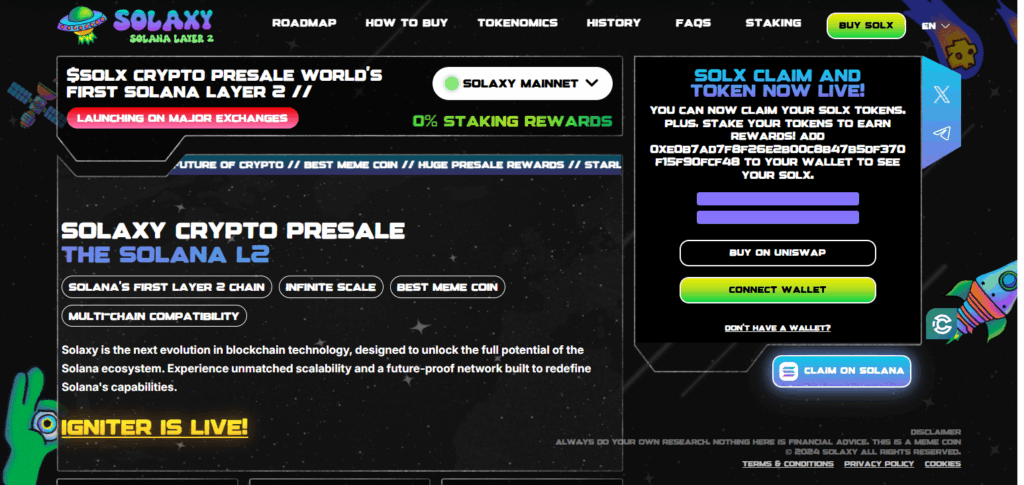 7 Best Meme Coin ICOs & Presales to Watch in 2025 15 Solaxy ($SOLX)