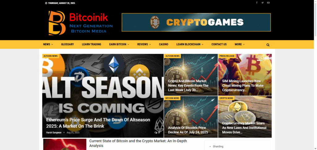 8 Best Crypto News Websites in India for Reliable Updates & Market Insights 8 Bitcoinik