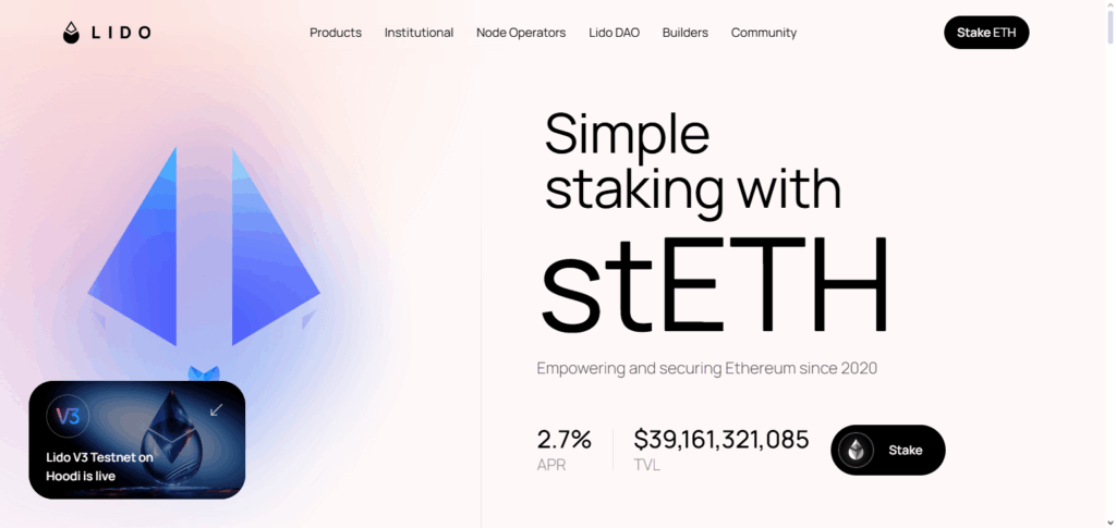10 DeFi Protocols With Best Returns in 2025 3 Lido Finance