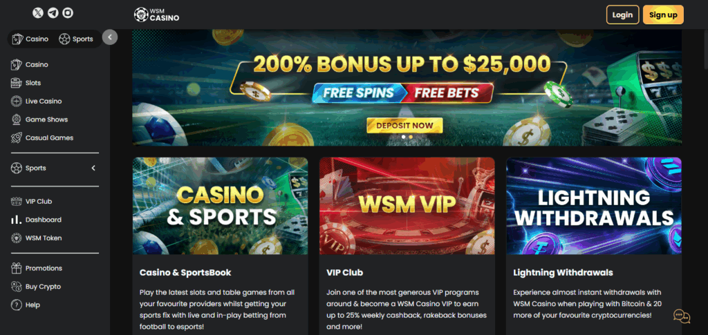 10 Best Decentralized Casinos Today 7 WSM Casino