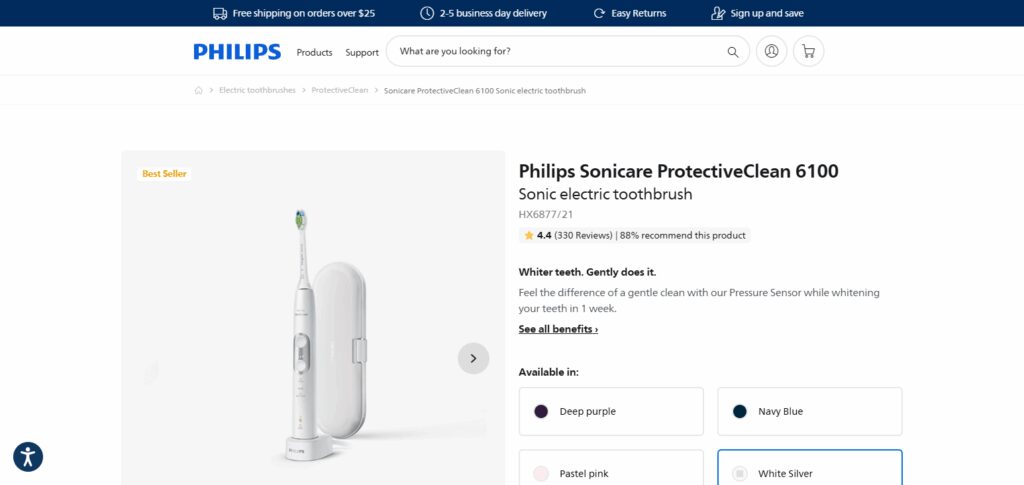 10 Best Electric Toothbrush Varieties 9 Philips Sonicare ProtectiveClean 6100