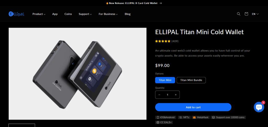 10 Best in Crypto Wallet That Self-Destructs on Suspicious Activity 3 Ellipal Titan Mini
