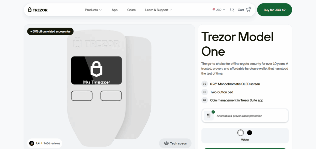 10 Best in Crypto Wallet for Manifestation Believers 10 The Trezor Model