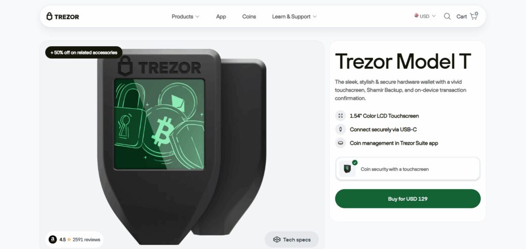 Trezor Model T