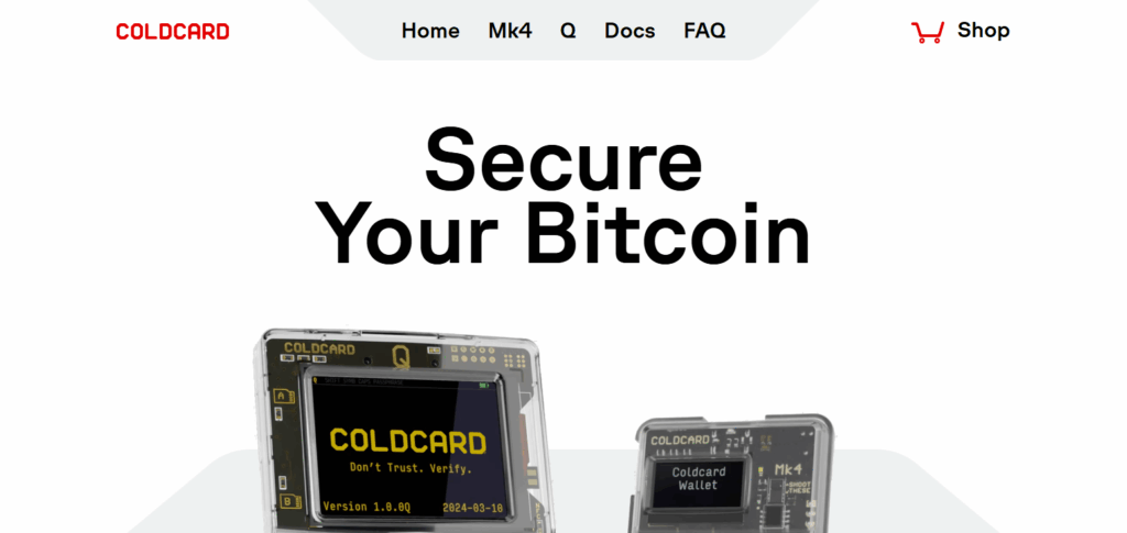 9 Best in Crypto Wallet You Can Bury in the Ground (Geo-Linked Hardware Recovery) 6 COLDCARD Mk4